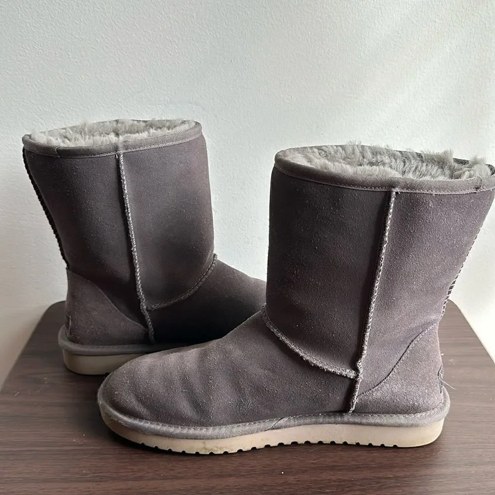 Koolaburra By Ugg Gray Suede Winter Snow Boots Sz 9